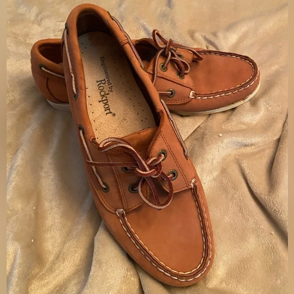 Rockport Men's Brown Boat Shoes Size 9